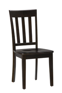 Simplicity Drop Leaf Table w/ 2 Slatback Chairs by Jofran 552-28 Espresso