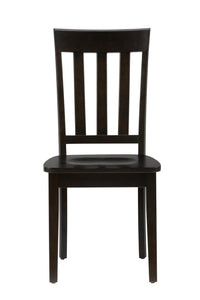 Simplicity Drop Leaf Table w/ 2 Slatback Chairs by Jofran 552-28 Espresso