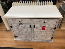 Load image into Gallery viewer, Rustic Two-Tone Mosaic Kitchen Island with Flip-Up Top by American Heartland TT70117 TFBK BFDB