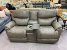 Load image into Gallery viewer, Trouper Power Reclining Loveseat w/ Headrest, Lumbar &amp; Console by La-Z-Boy Furniture X49-724 LB172755 Grey