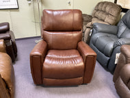 Apollo Leather Rocker Recliner by La-Z-Boy Furniture 10-757 LB211276 Chestnut