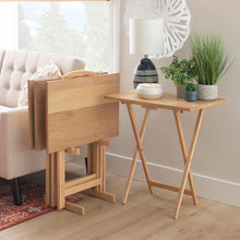 Load image into Gallery viewer, Taneli Natural Wood Tray Tables by Linon/Powell 14A1240N