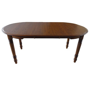 Laminated Dining Leg Table w/ 18" Leaf by Tennessee Enterprises 6072BW Burnished Walnut