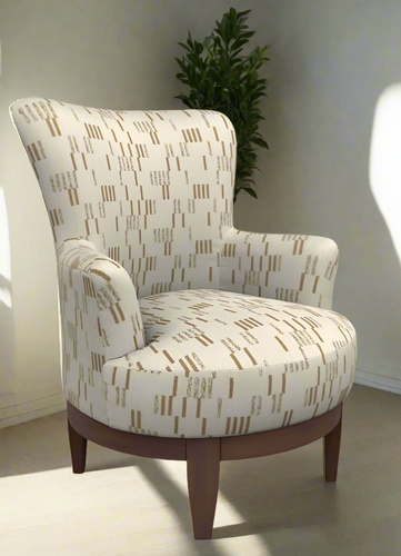 Justine Modern Swivel Chair by Best Home Furnishings 2958DW 30067 Wool