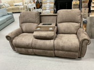 Dutton Reclining Sofa w/ Folding Table by La-Z-Boy Furniture 446-828 D212869 Pebble