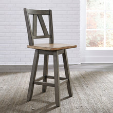 Load image into Gallery viewer, Lindsey Farm Counter Height Swivel Chair by Liberty Furniture 62-B250324 Gray