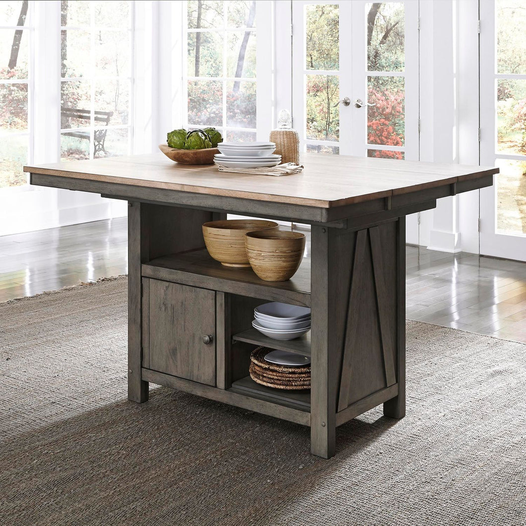 Lindsey Farm Kitchen Island Table by Liberty Furniture 62-IT5446 62-IT5446B