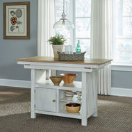 Lindsey Farm Kitchen Island Table by Liberty Furniture 62WH-IT5446 62WH-IT5446B White