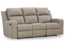 Load image into Gallery viewer, Lavenhorne Manual Reclining Sofa with Drop Down Table by Ashley Furniture 6330789 Pebble