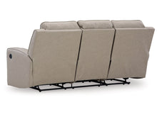 Load image into Gallery viewer, Lavenhorne Manual Reclining Sofa with Drop Down Table by Ashley Furniture 6330789 Pebble