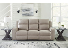 Load image into Gallery viewer, Lavenhorne Manual Reclining Sofa with Drop Down Table by Ashley Furniture 6330789 Pebble