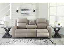 Load image into Gallery viewer, Lavenhorne Manual Reclining Sofa with Drop Down Table by Ashley Furniture 6330789 Pebble