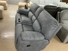Load image into Gallery viewer, Rocking Loveseat w/Console by HomeStretch 204-23-62 C &amp; S Omnipotent Grey