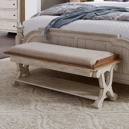 Farmhouse Reimagined Bed Bench by Liberty Furniture 652-BR47