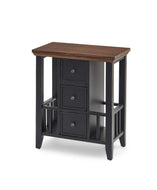 Expressions Magazine Storage Table by Null Furniture 6618-16BBC Black/Brown Cherry