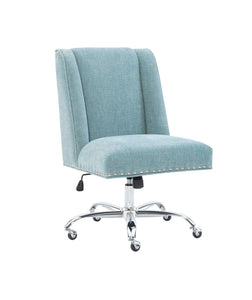 Draper Aqua Office Chair by Linon/Powell 178404AQUA01U