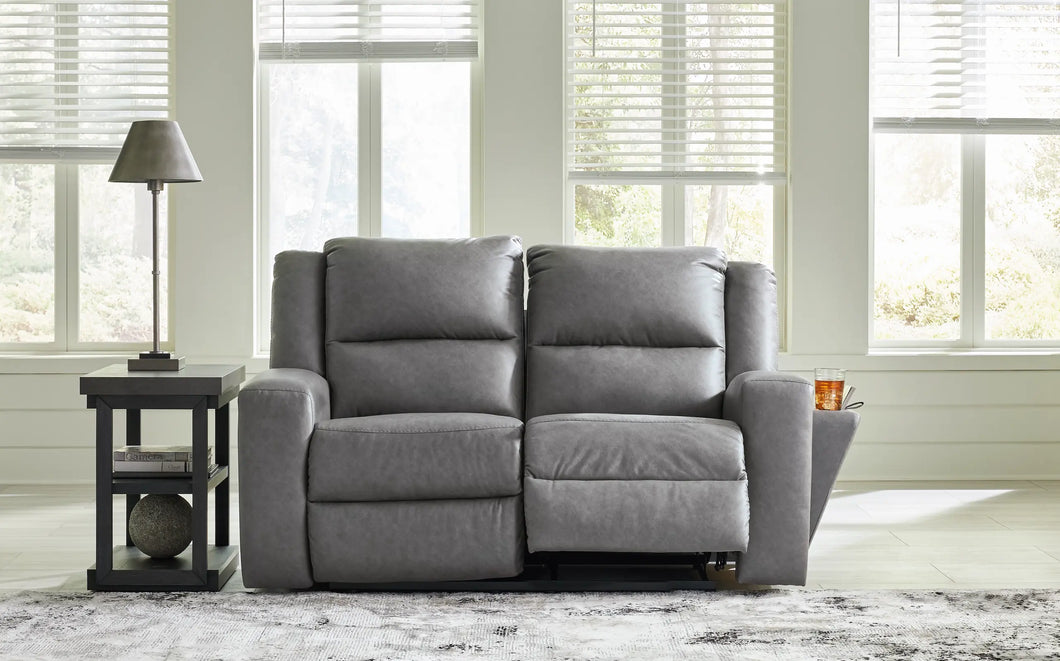 Brixworth Reclining Loveseat by Ashley Furniture 6910686 Grey Discontinued
