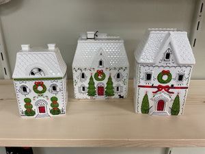 Light Up Holiday House Figurine Set (3pc set) by Ganz MX197166
