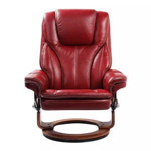 Hana Recliner with Ottoman by BenchMaster Furniture 7753WB KM002 Ruby Red Base #48