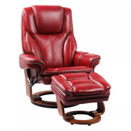 Hana Recliner w/Ottoman by BenchMaster Furniture 7753WB-KM002-48 Ruby Red