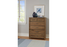 Load image into Gallery viewer, Crafted Oak 5 Drawer Chest by Vaughan-Basset 790-115