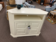 Poplar Tall Corner TV Stand by American Heartland 95737 SW Soft White