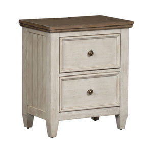 Heartland 2 Drawer Night Stand w/ Charging Station by Liberty Furniture 824-BR63