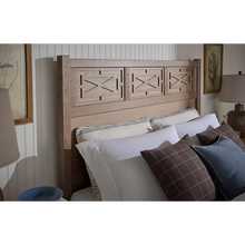 Load image into Gallery viewer, Tide &amp; Timber Queen Fretwork Panel Headboard by Vaughan-Bassett 830-557 Clear Oak