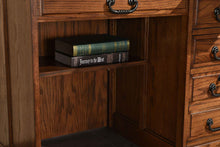 Load image into Gallery viewer, 42&quot; Student Roll Top Desk by Tennessee Enterprises 8942TBW 8942BBW Burnished Walnut