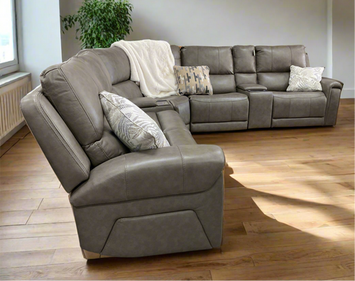 Burton 7 pc. Power Reclining Sectional by Southern Motion 466-03P, 04P, 46P, 84, 98P 976-14