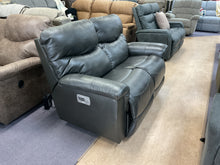 Load image into Gallery viewer, James Leather Power Reclining Loveseat w/ Headrest &amp; Lumbar by La-Z-Boy Furniture X48-521 RW LB152056 Charcoal