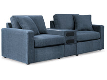 Load image into Gallery viewer, Modmax 3-Piece Modular Next-Gen Nuvella Performance Fabric Loveseat with Audio Console by Ashley Furniture 9212127 9212164 9212165 Ink