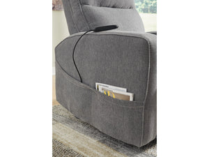 Starganza Next-Gen Nuvella Performance Fabric Power Lift Recliner by Ashley Furniture 9370412 Gray
