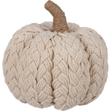 Load image into Gallery viewer, Cream Braided Pumpkin by OneCoast 114726