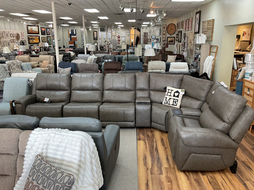 Burton 7 pc. Power Reclining Sectional by Southern Motion 466-03P, 04P, 46P, 84, 98P 976-14