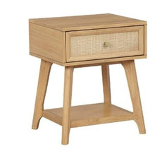 Load image into Gallery viewer, Cassie Cane Side Table Nightstand by Linon/Powell 23A6003STN