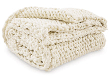 Load image into Gallery viewer, Chaddon Throw by Ashley Furniture A1001060 Ivory