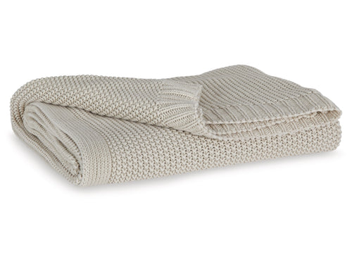 Gayelery Throw Blanket by Ashley Furniture A1001084 Sand