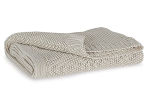 Gayelery Throw Blanket by Ashley Furniture A1001084 Sand