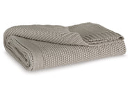 Gayelery Throw Blanket by Ashley Furniture A1001085 Gray