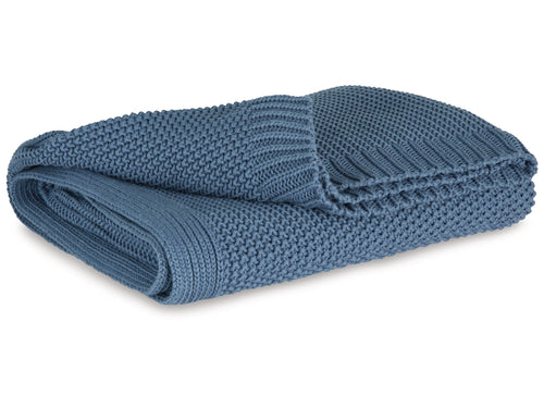 Gayelery Throw Blanket by Ashley Furniture A1001087 Blue
