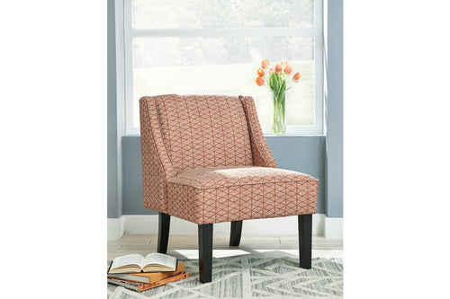 Janesley Accent Chair by Ashley Furniture A3000136 Orange/Cream