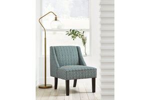Janesley Accent Chair by Ashley Furniture A3000137 Teal/Cream