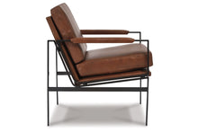 Load image into Gallery viewer, Puckman Leather Accent Chair by Ashley Furniture A3000193 Brown/Silver