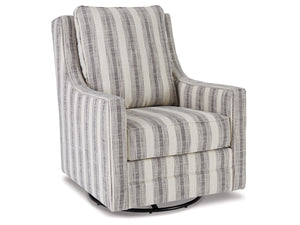 Kambria Swivel Glider Accent Chair by Ashley Furniture A3000207 Ivory/Black