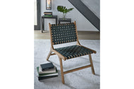 Fayme Accent Chair by Ashley Furniture A3000278 Light Brown/Black Discontinued