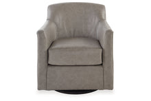 Load image into Gallery viewer, Bradney Leather Swivel Accent Chair by Ashley Furniture A3000324 Fossil