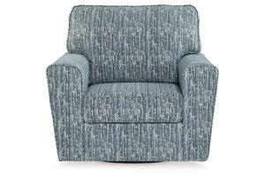 Aterburm Swivel Accent Chair by Ashley Furniture A3000649 Twilight