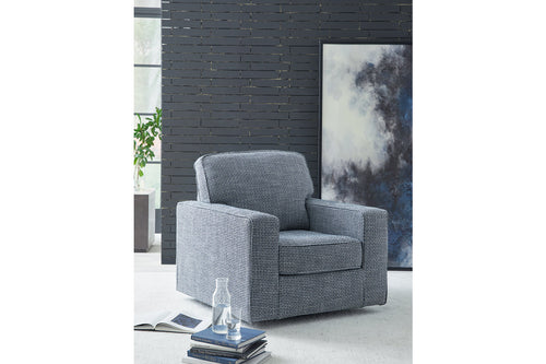 Olwenburg Swivel Accent Chair by Ashley Furniture A3000652 Denim