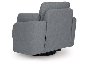 Alainmont Next-Gen Nuvella Performance Fabric Swivel Power Recliner by Ashley Furniture A3000738 Salt and Pepper